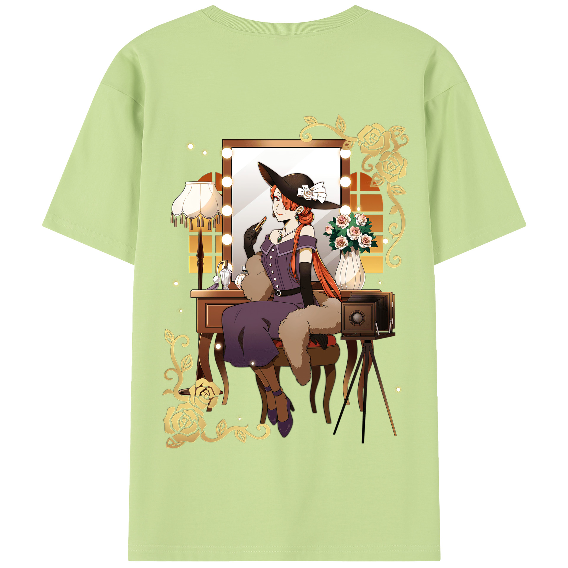 （画像用） 文豪ストレイドッグス Bungo Stray Dogs 綿100％半袖Tシャツ（背面プリント）